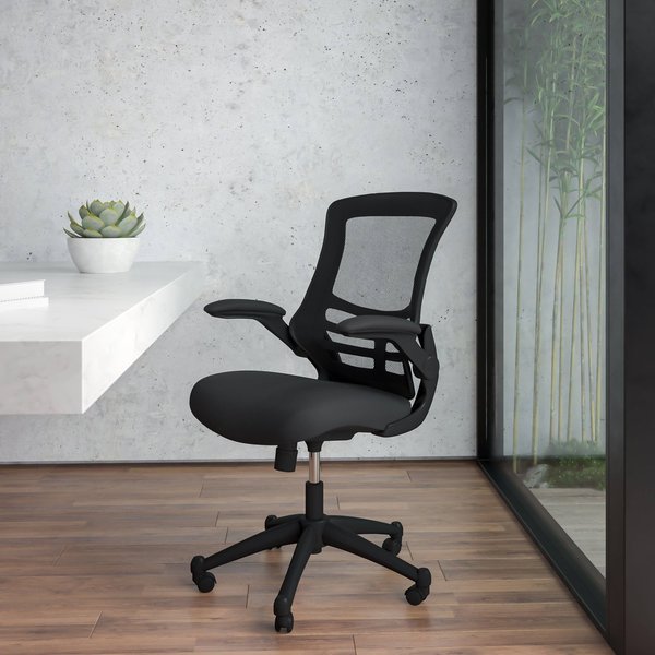 Flash Furniture Black Mesh Swivel Ergonomic Task Chairs, 5PK 5-BL-X-5M-BK-GG